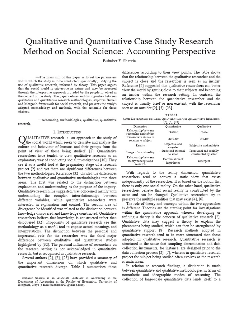 Qualitative vs Quantitative Research in Social Science | PDF | Science