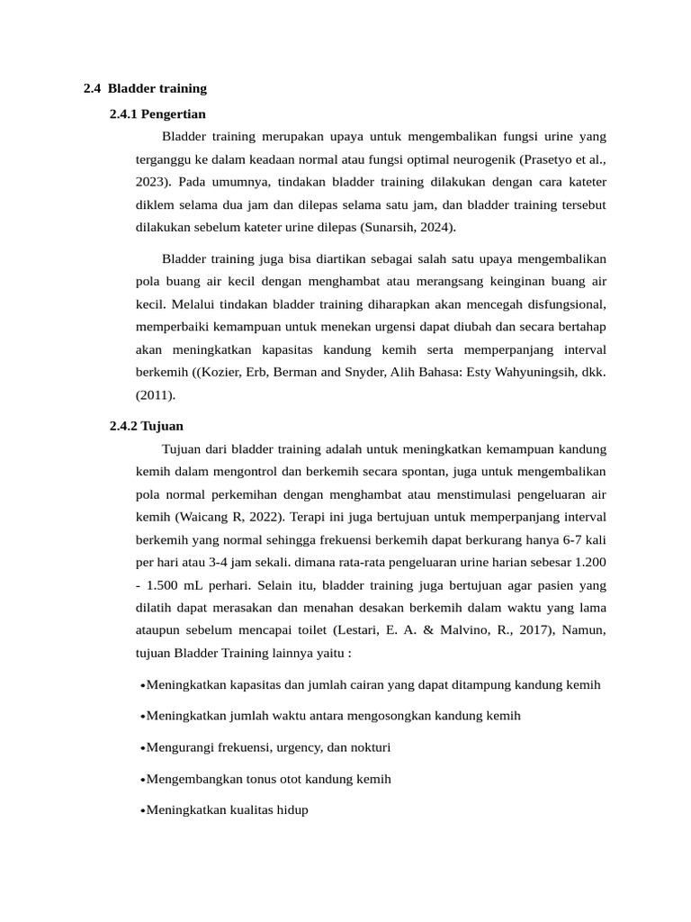 Panduan Bladder Training untuk Kontrol Urine | PDF | Pengembangan Diri ...