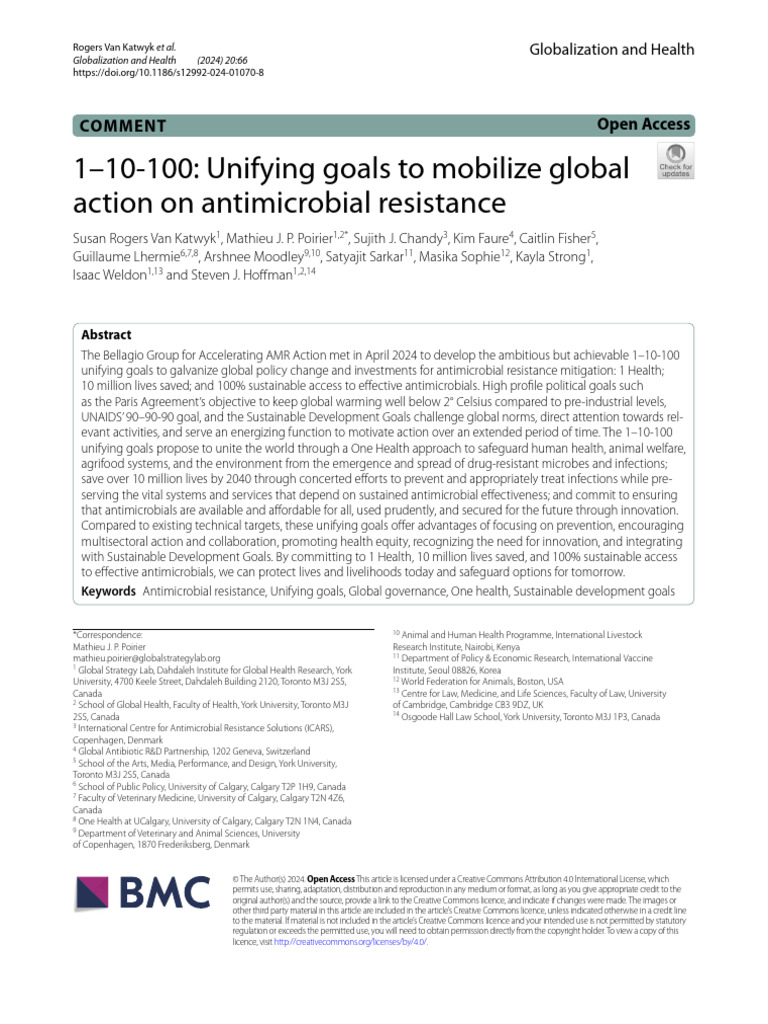 One Health | PDF | Antimicrobial Resistance | Wash