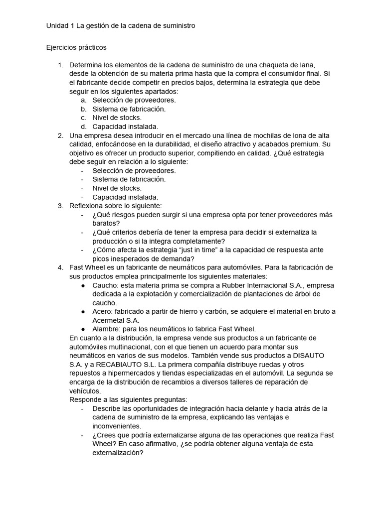 La Gestión de La Cadena de Suministro | PDF | Business | Neumático