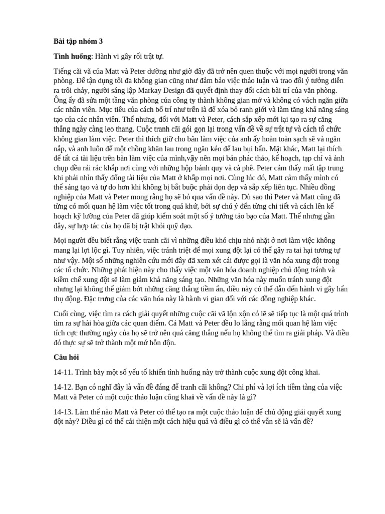 Case 3, 4 - Trần Ngọc Linh | PDF
