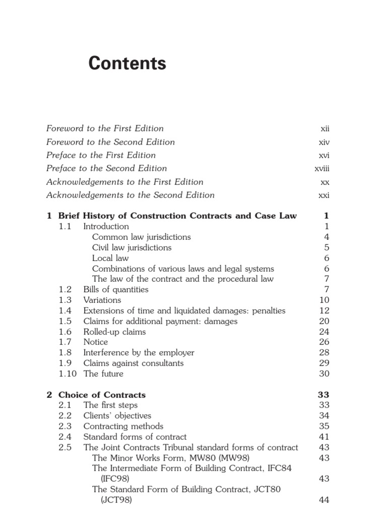Overview of Construction Contract Law | PDF | Liquidated Damages ...