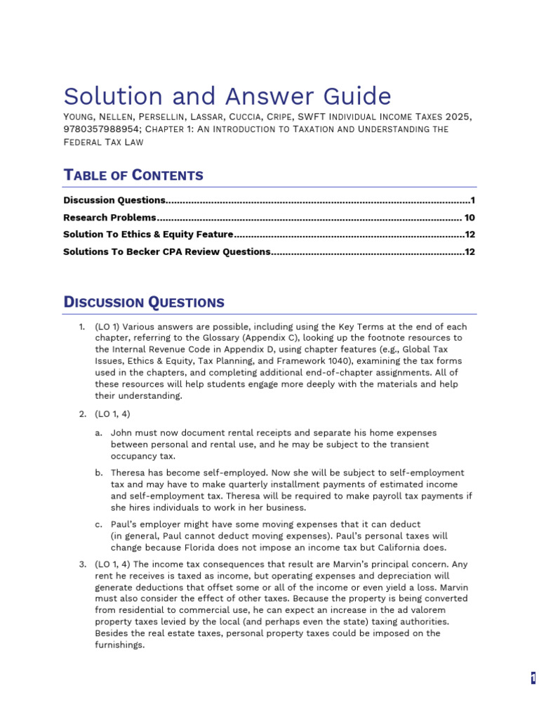 SWFT Individual Income Taxes 2025 Guide | PDF | Taxes | Value Added Tax