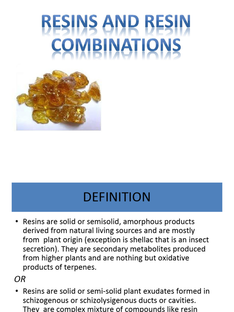 pharmacognosy of tobacco Understanding Resins in Pharmacognosy | PDF