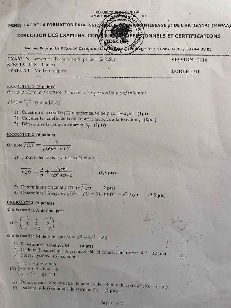 Bt Sgc Maths 2018 | PDF