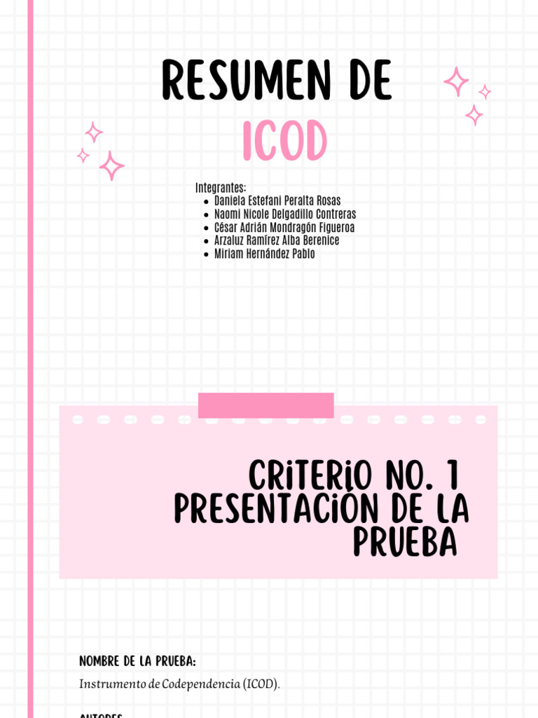 ICOD | PDF | Las emociones | Sicología