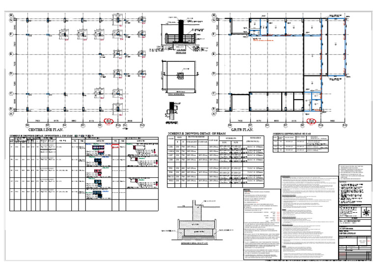 961 - 101 - Center Line Plan - R04-Model | PDF | Concrete ...