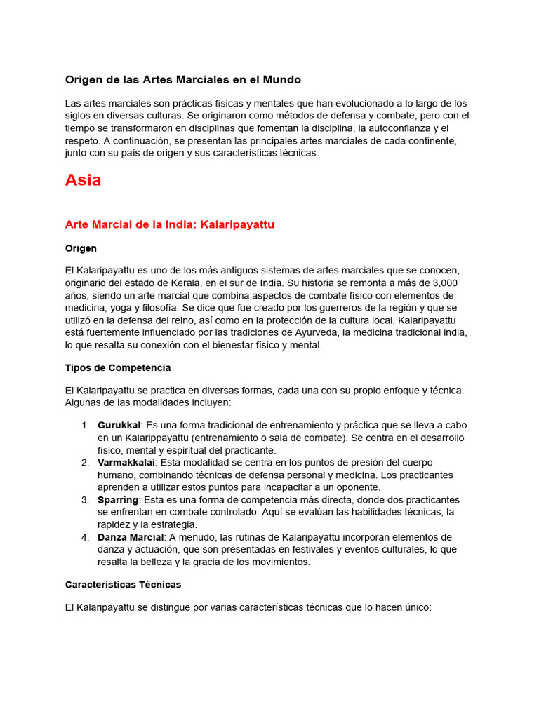 Artes Marciales Del Mundo | PDF | Krav Maga | Taekwondo