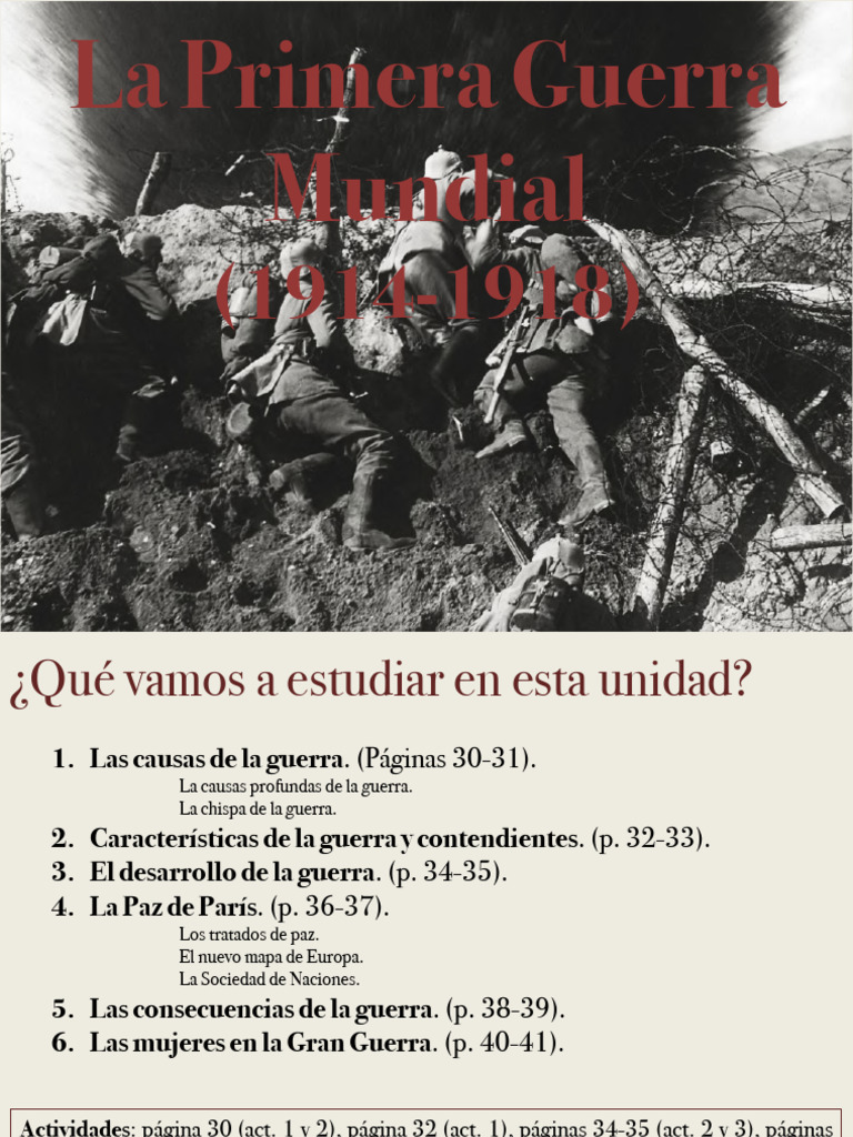 Causas y Consecuencias de la I Guerra Mundial | PDF | imperio Alemán ...