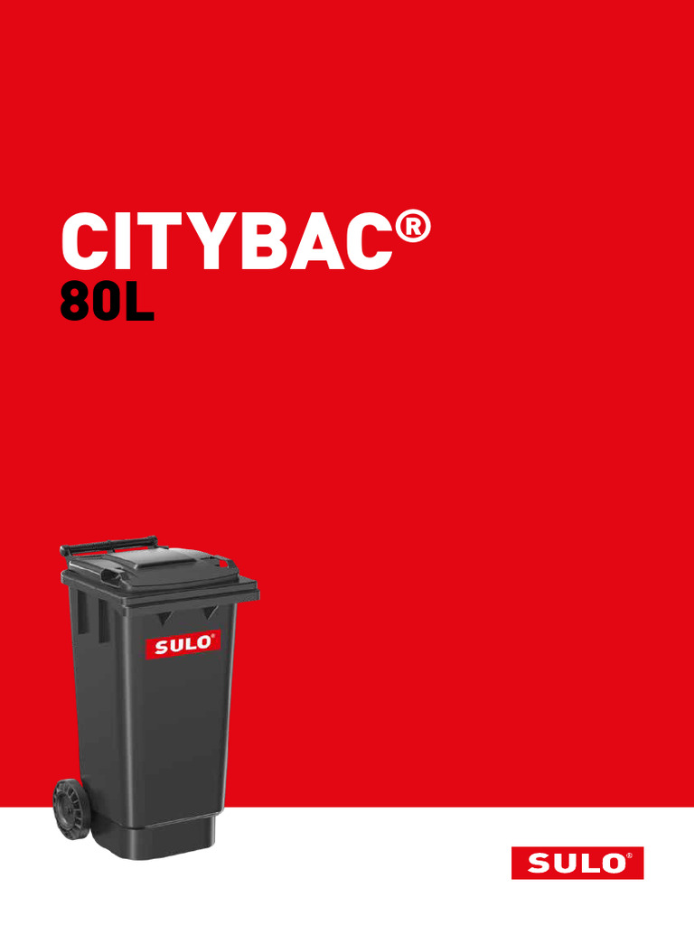 SULO Vario 80L – Contenitore Rettangolare Per Raccolta Differenziata O Uso Varie, Robusto E Pratico - 4