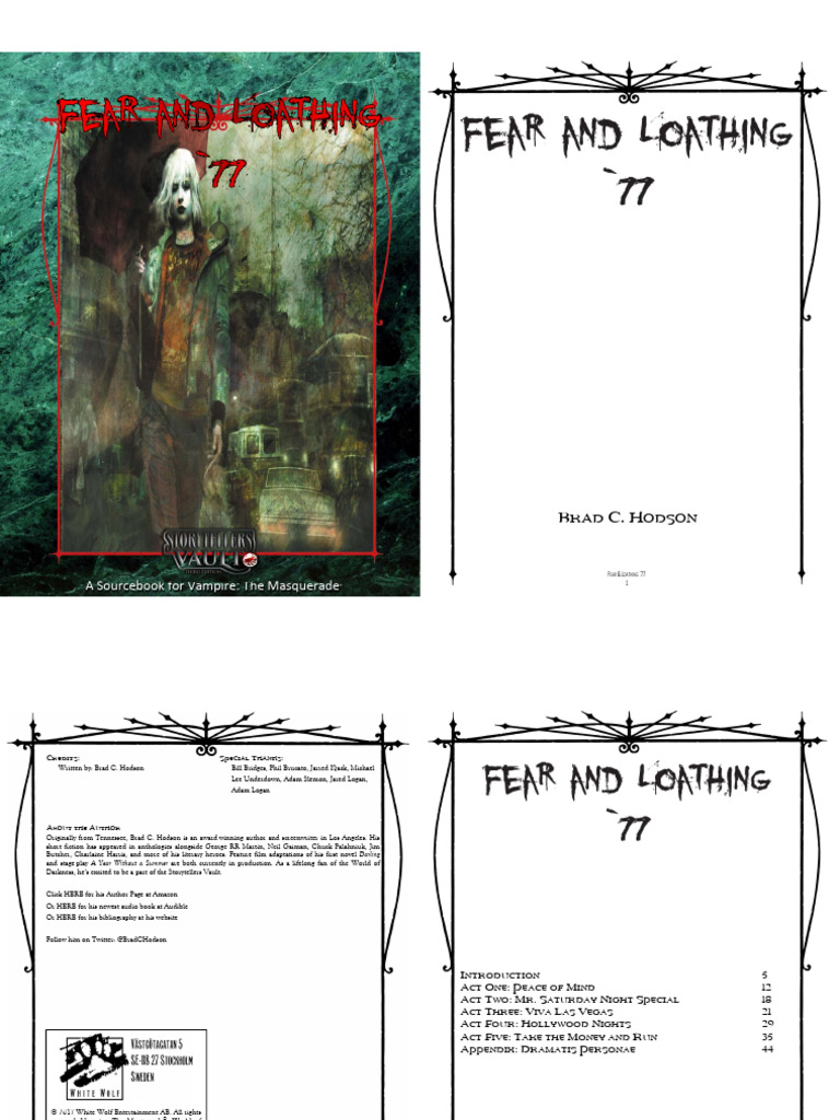 Fear and Loathing 77 PDF