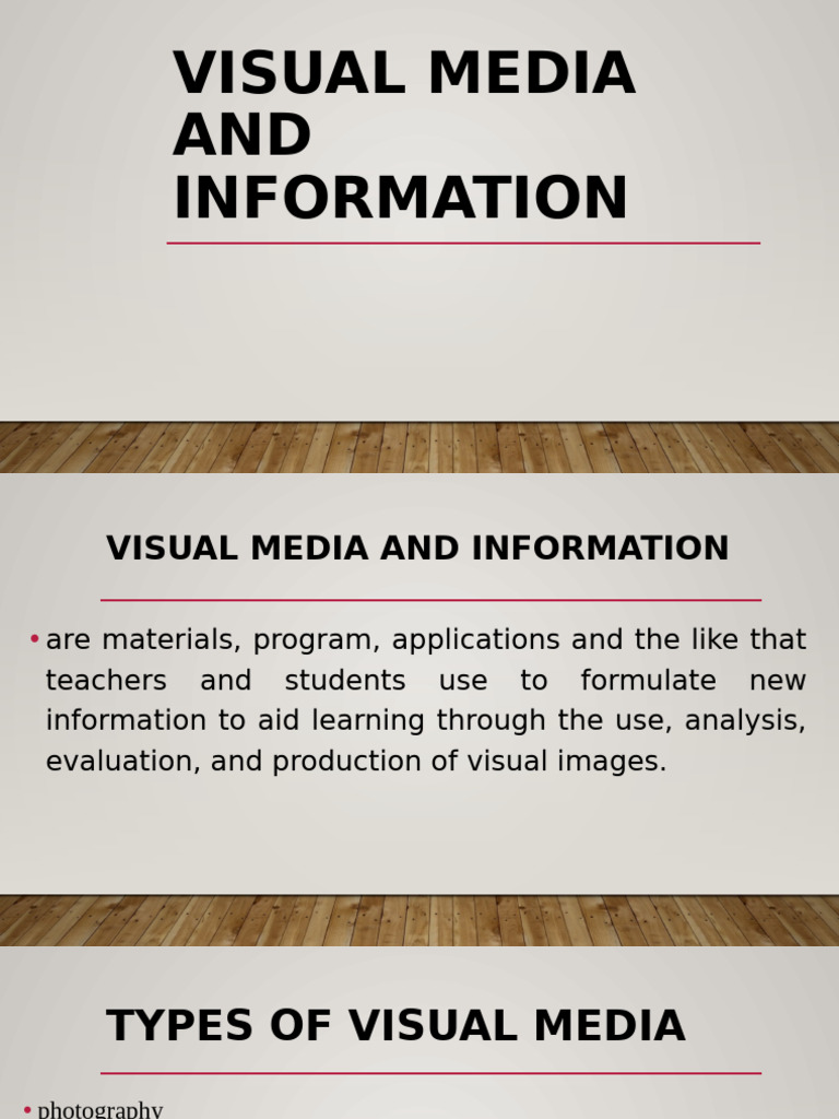 Types and Principles of Visual Media | PDF | Composition (Visual Arts ...