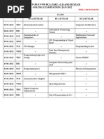 Time Table-Jan 2011