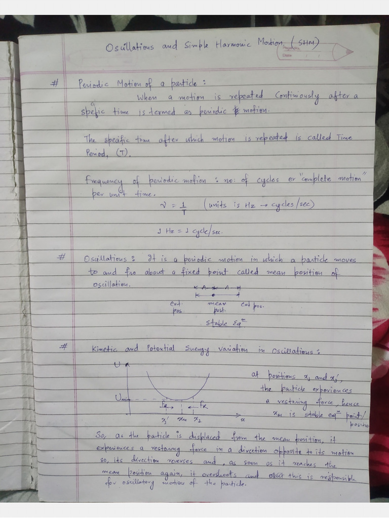 Simple Harmonic Motion | PDF