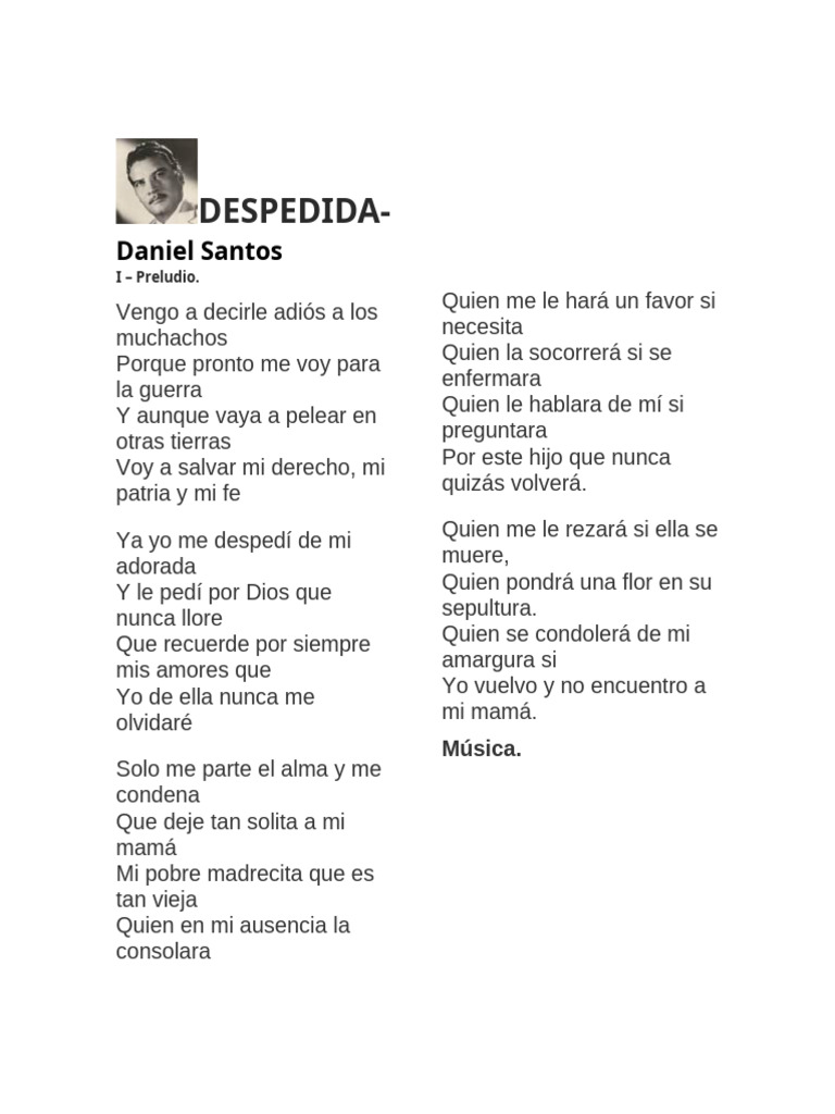 La Despedida Pdf