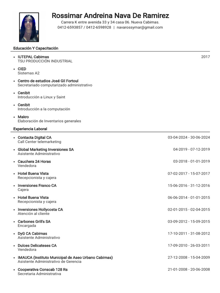 Rossimar Nava 2024 | PDF | Negocios económicos | Industrias de servicio