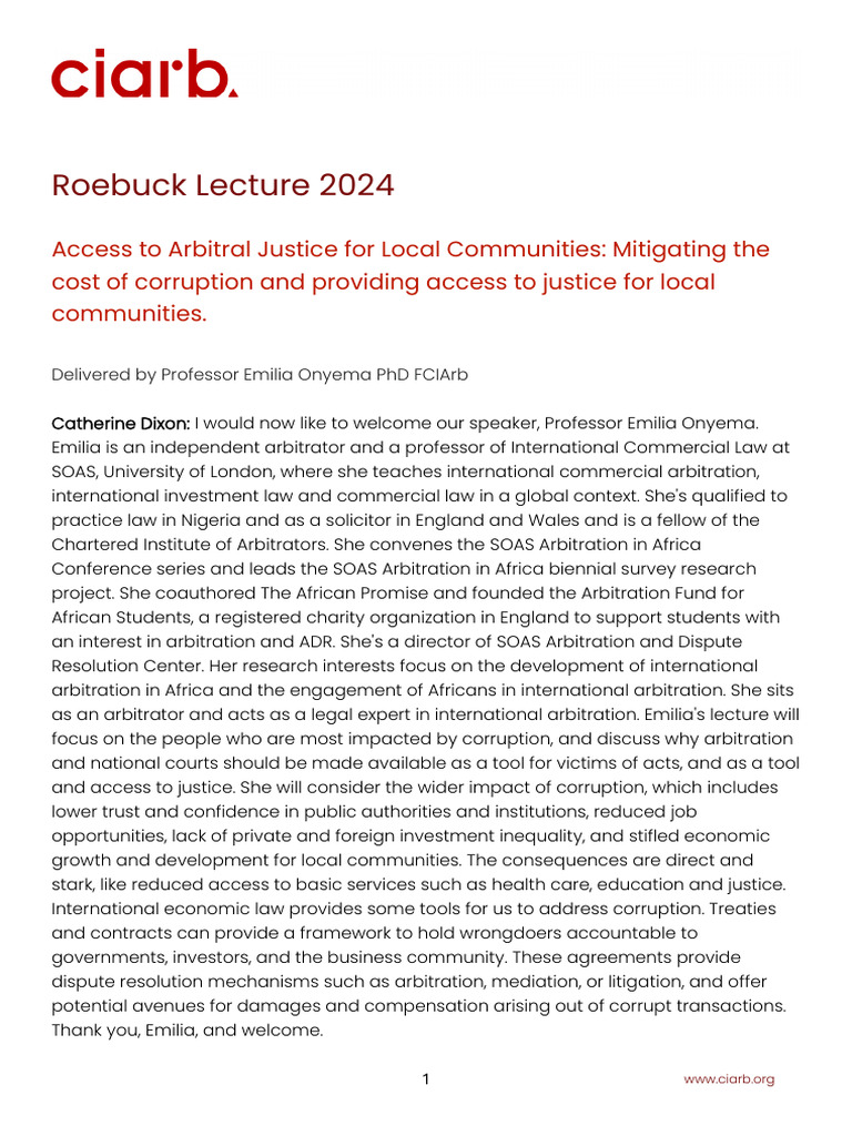 Roebuck Lecture 2024 | PDF | Justice | Crime & Violence