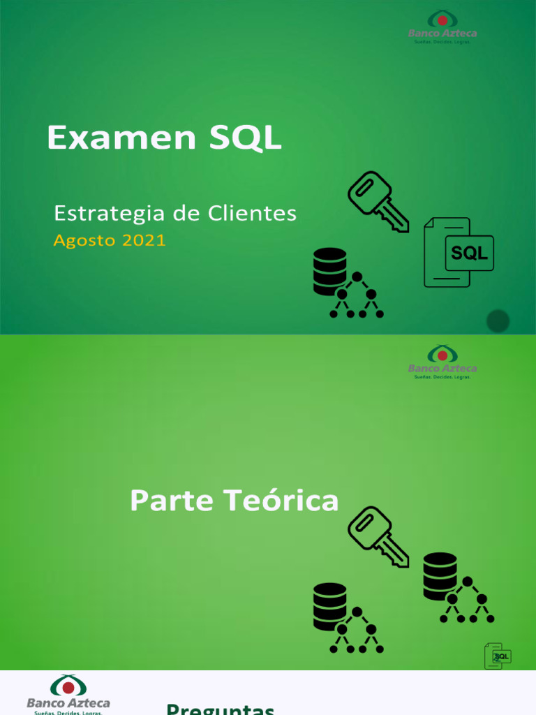 Examen sql pdf m todos y materiales de ense anza computadoras