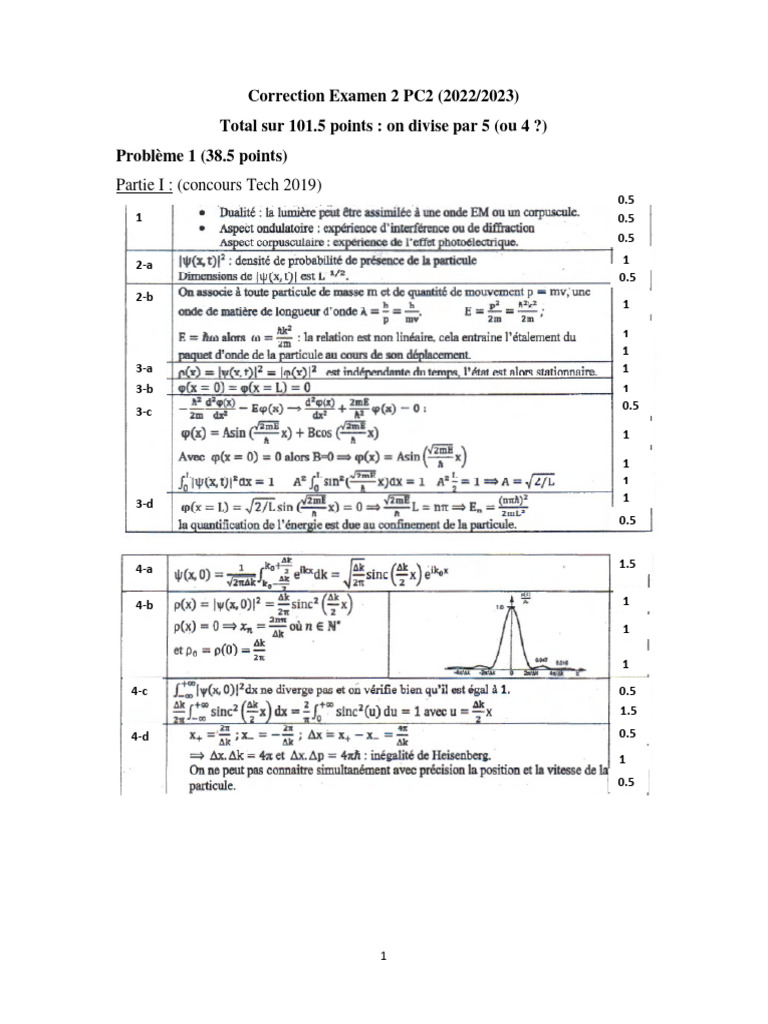 Correction Examen PC2 2022/2023 | PDF