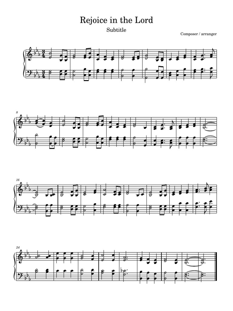 Rejoice in the Lord PDF