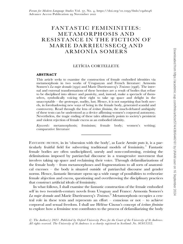 Fantastic Feminities | PDF | Masculinity | Feminism