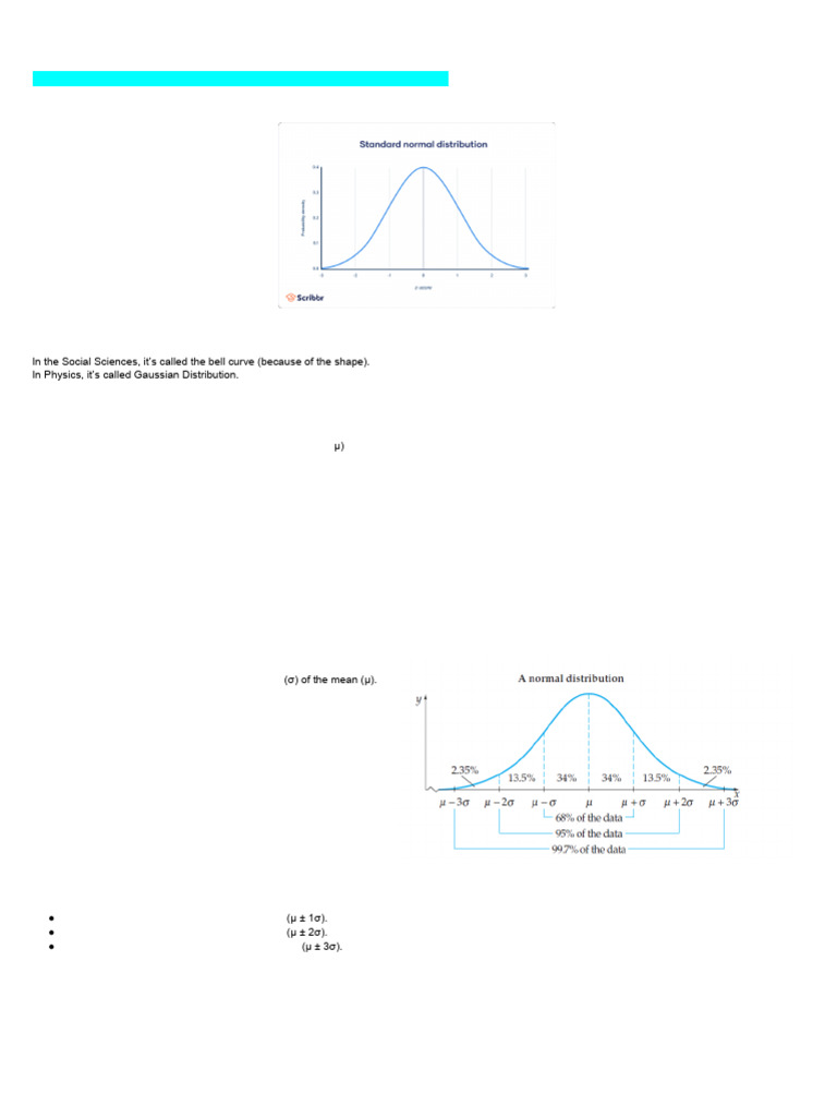 Lesson 9 Normal Distribution | PDF | Normal Distribution | Probability ...