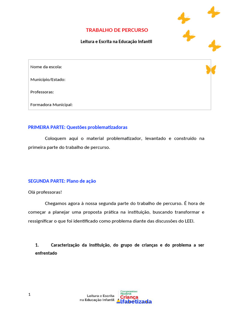 Template 2 Parte | PDF | Carreira e Crescimento