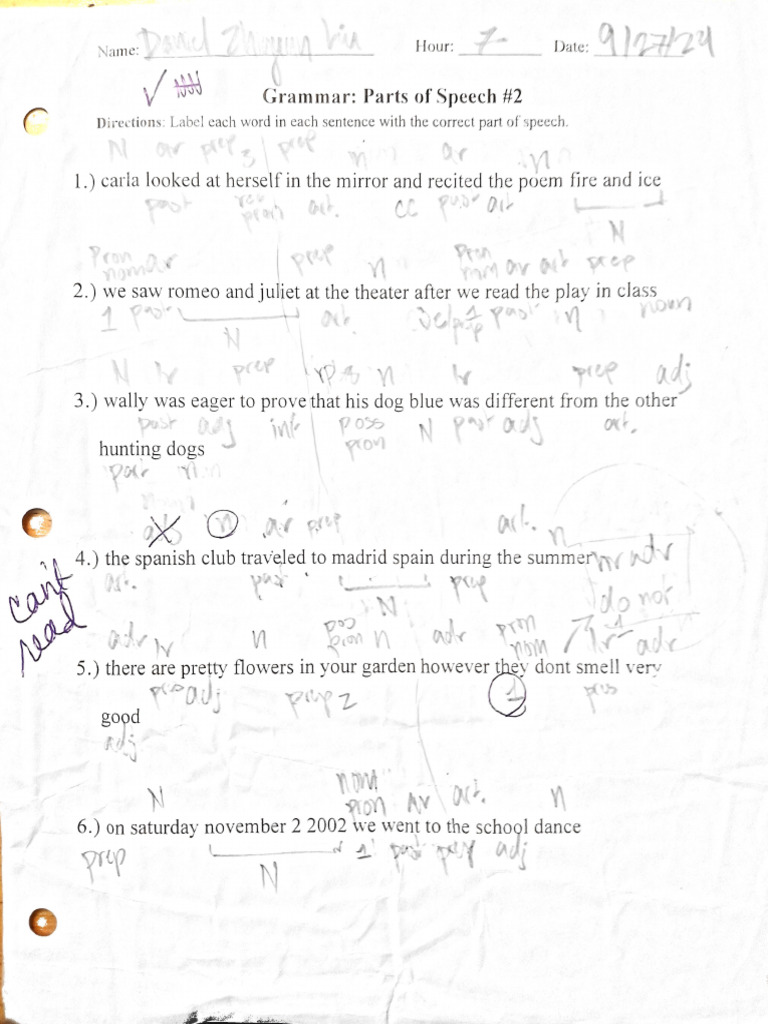 Grammer Parts Of Speech 2 Pdf