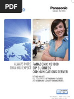 Panasonic NS1000 Brochure