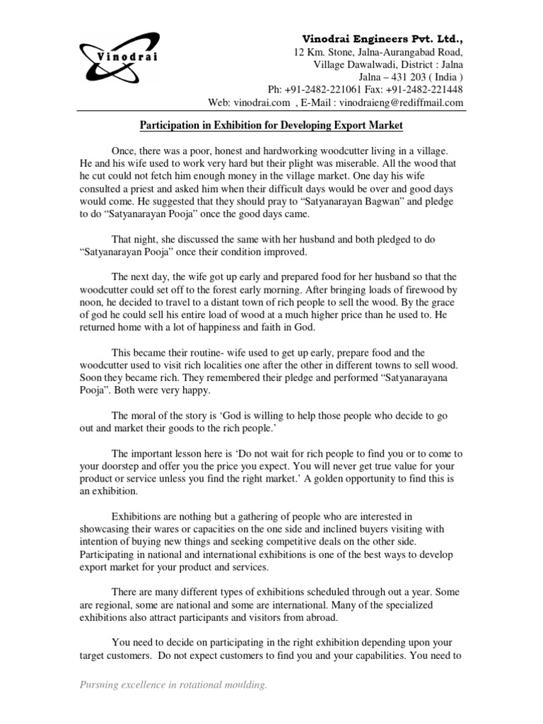 Benefits of Exhibition Participation | PDF | Business