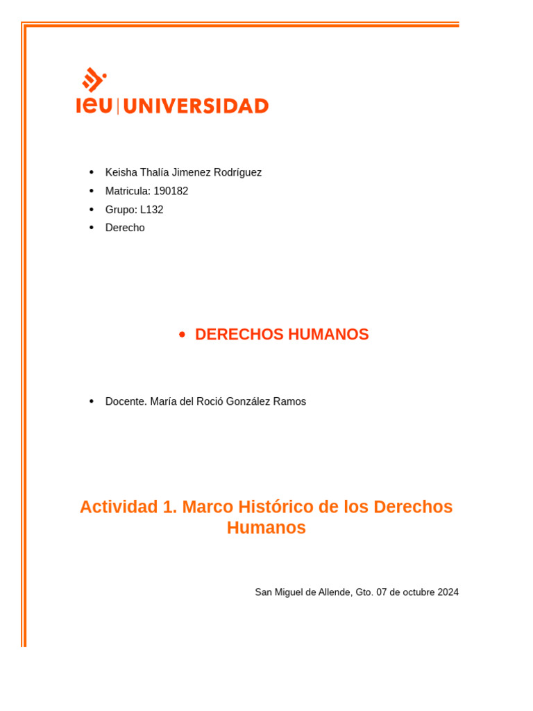 Historia y Evolución de los Derechos Humanos | PDF | Derechos humanos ...