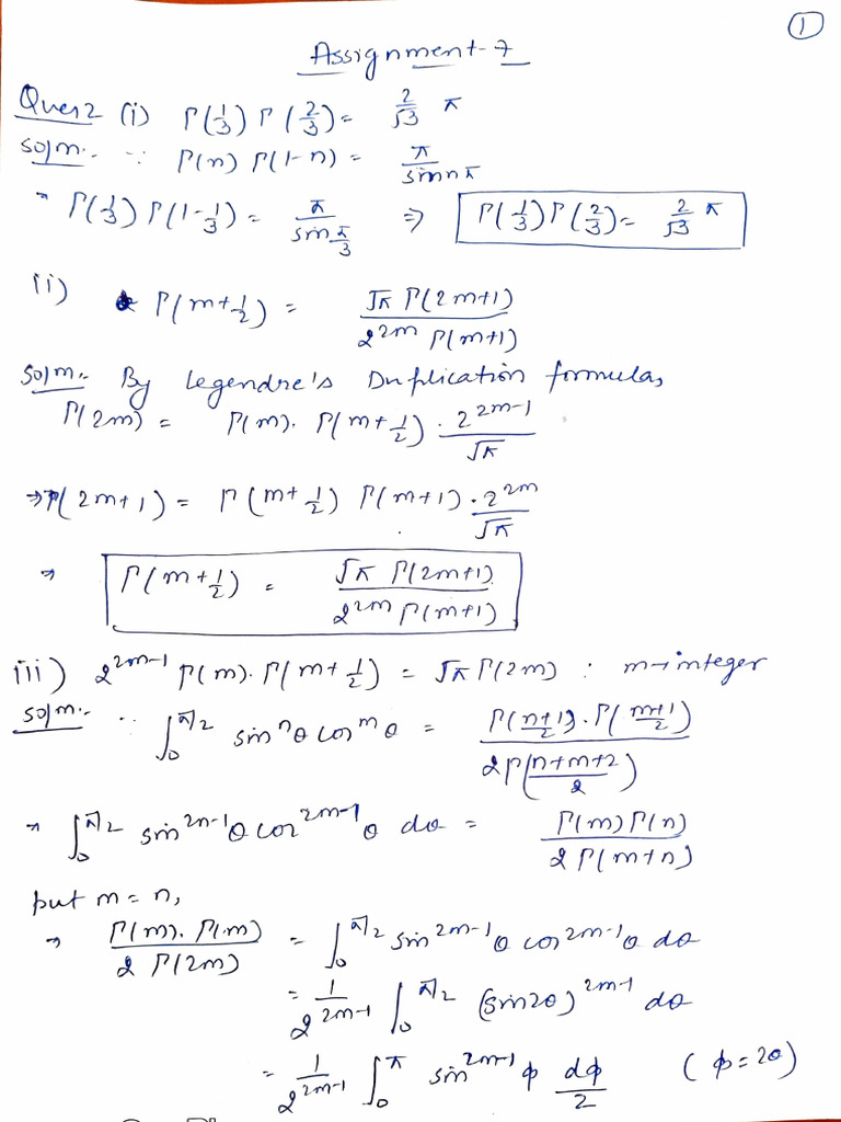 Assignment 7 Solution Pdf