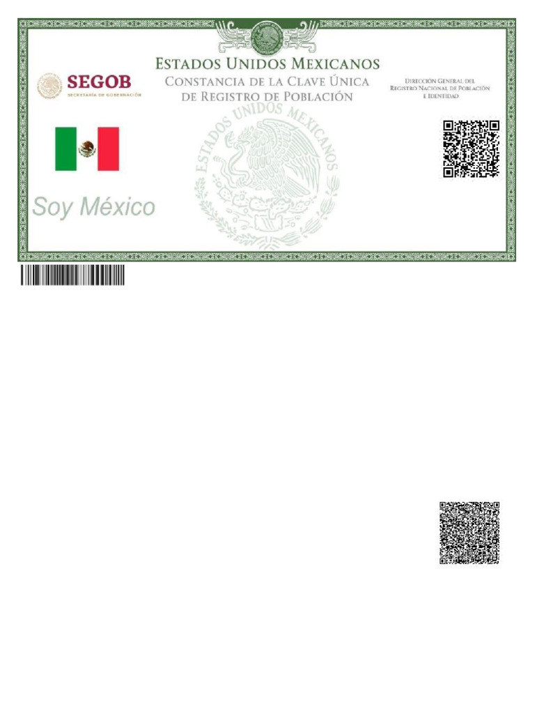 Protección y Uso de la CURP en México | PDF | Gobierno