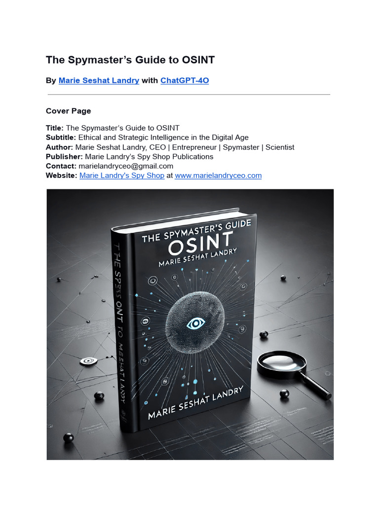 OSINT Strategies for Modern Spymasters | PDF | Social Media | Popular ...