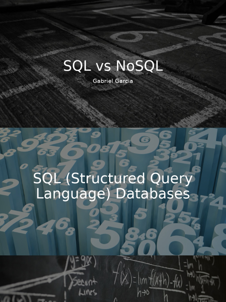 SQL vs NoSQL | PDF | No Sql | Sql
