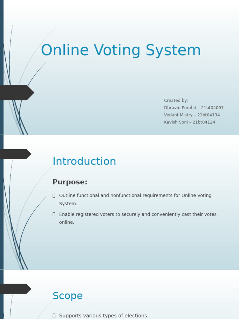 Secure Online Voting System Guide | PDF | Public Key Cryptography | Key ...