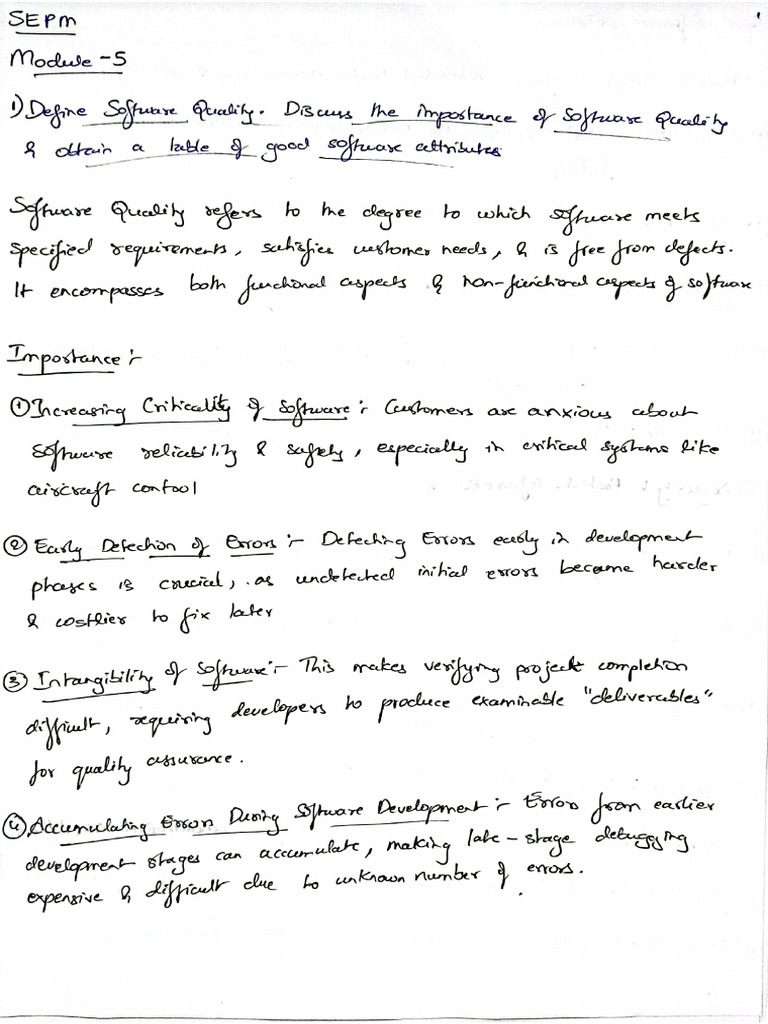 SEPM Module 5 | PDF