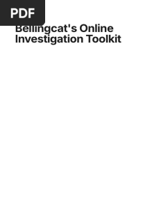 Bellingcat's Online Investigation Toolkit
