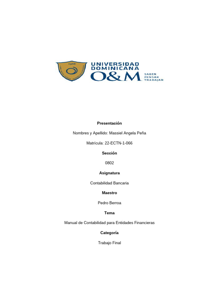 Trabajo Final | PDF | Contabilidad | Estado financiero