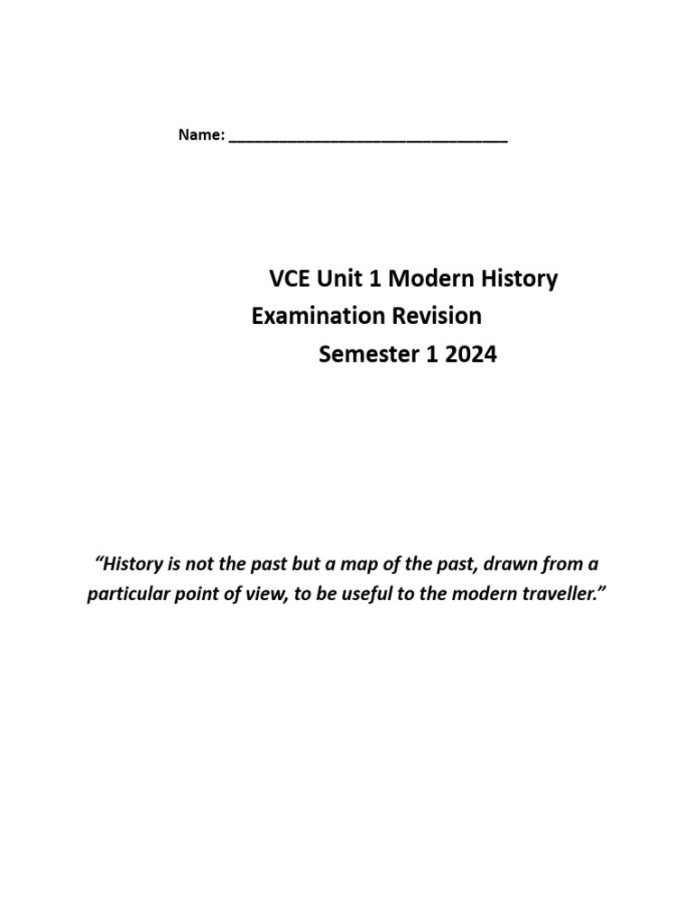 VCE History Exam Revision Guide | PDF | Nazi Germany | Nazism