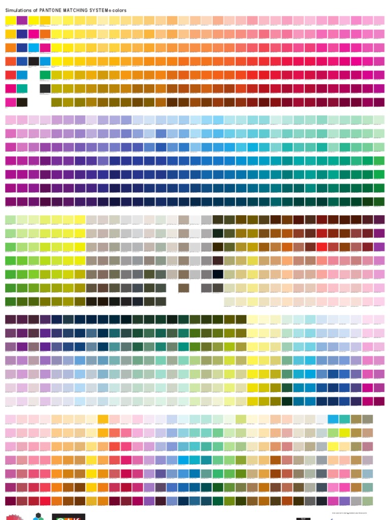 Daftar Warna Pantone | PDF | Kuning | Magenta