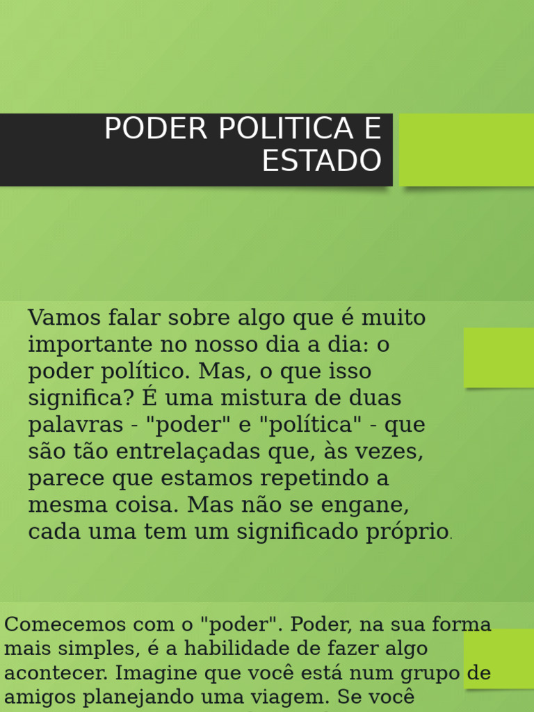 Poder Político e Estruturas Estatais | PDF | Estado | Poder (social e ...