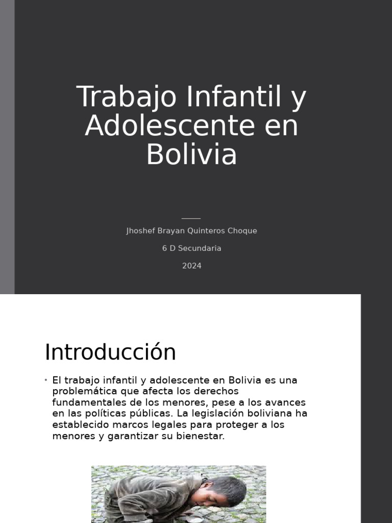 Trabajo Infantil Adolescente | PDF | Ciencias sociales