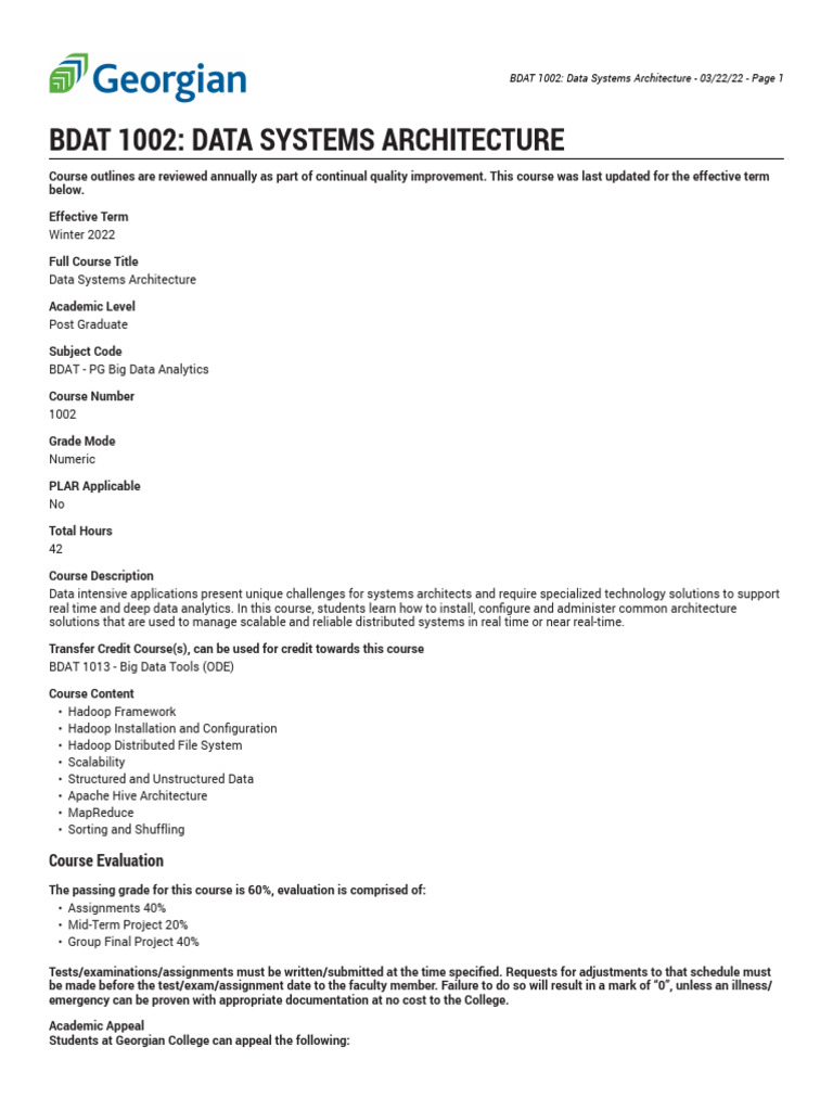 Data Systems Architecture Overview | PDF | Apache Hadoop | Information ...