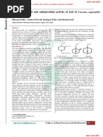 Download Pharma Cog Nos Ti Cal and Antimicrobial Activity of Leaf of Curcuma Angustifolia Roxb by Magdaline Franklin SN78501307 doc pdf