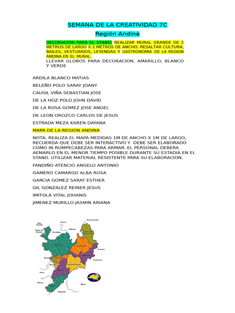 REGIÓN ANDINA 7C | PDF
