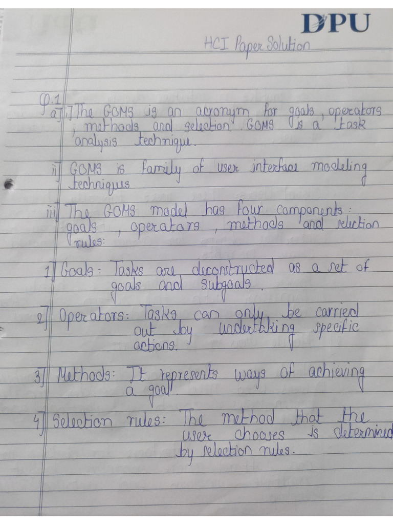 Hci Paper Solution Pdf