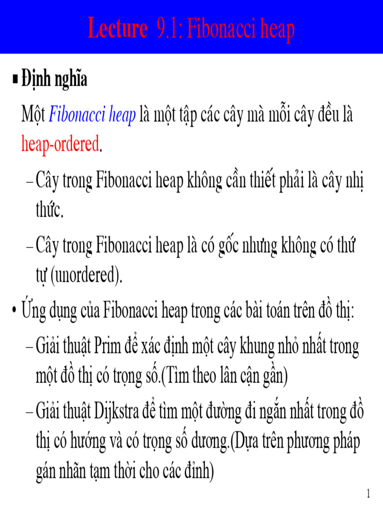 Lecture9 Fiboheaps | PDF