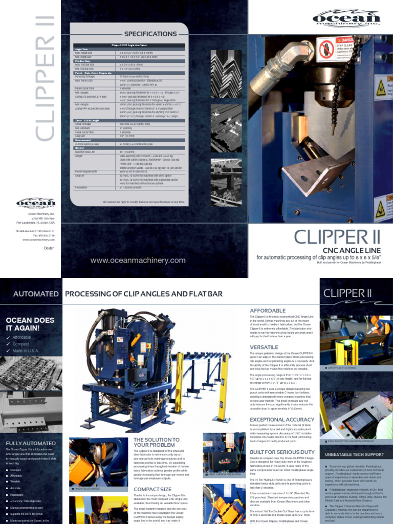 Clipper II CNC Angle Line Overview | PDF | Numerical Control
