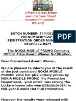 Nokia Promo Great Britain 1 Queen Caroline Street Hammersmith London W6 9HQ